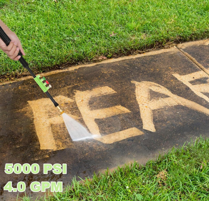 Hidrolimpiadora de Alta Presión 5000 PSI para Coches Patios con Espuma