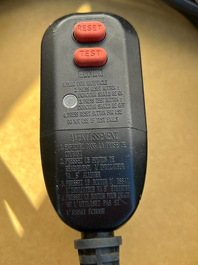 Power GFCI Plug Cord For Electric Pressure Washer Rainproof Class A 15A 1800w 16