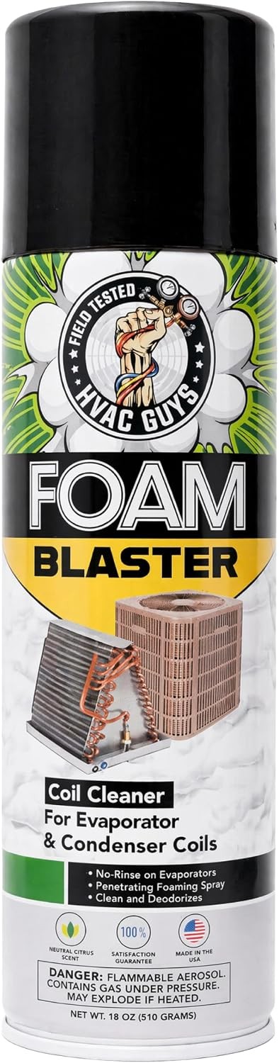 Leak Saver Foam Blaster AC Coil Cleaner Foam Spray | HVAC Coil Cleaner for AC Un