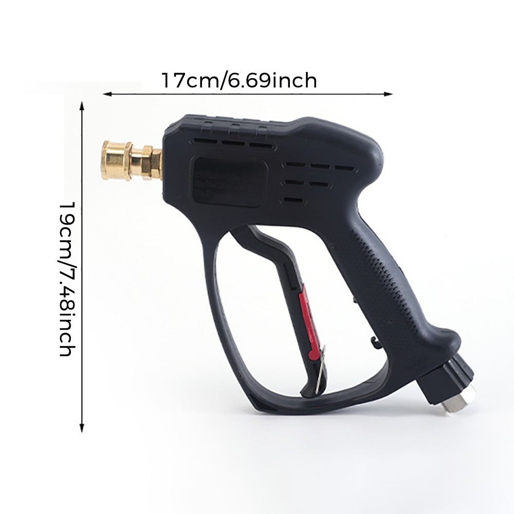 High Pressure 5000PSI Car Power Washer Gun Spray 3/8″ Swivel Plug 7 Nozzle Tips