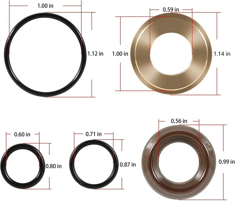 Inter Pump Seal Packing KIT 96, fits GP K96 KIT96 TT Series 15mm
