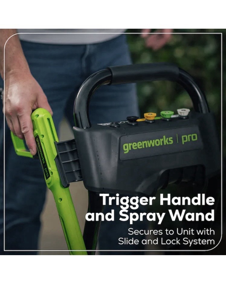 Greenworks Pro 2500 PSI TruBrushless Corded Electric Pressure Washer, Soap Tank