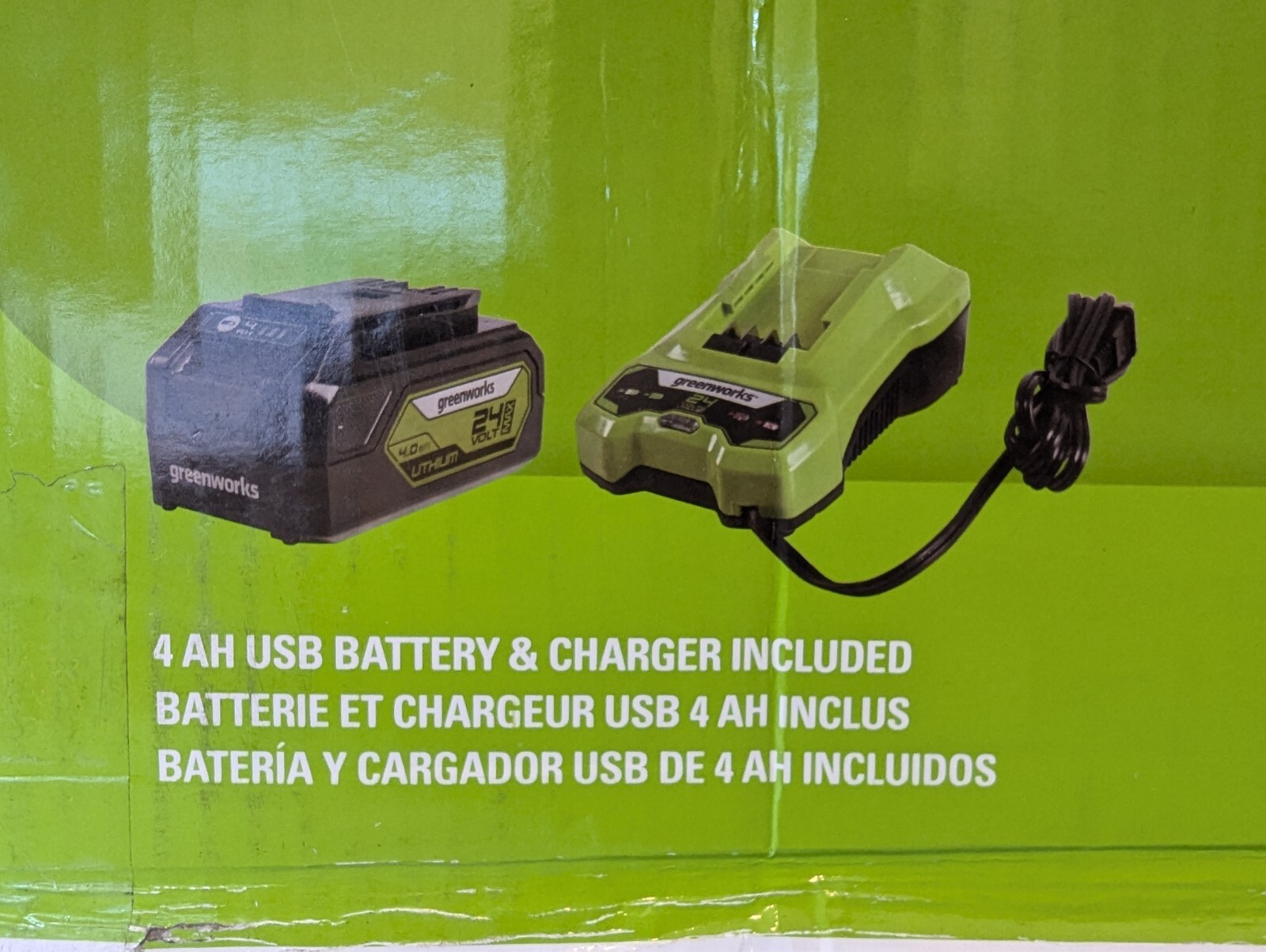 Greenworks 24V 600 PSI Battery Pressure Washer, w/ 4Ah USB Battery and Charger