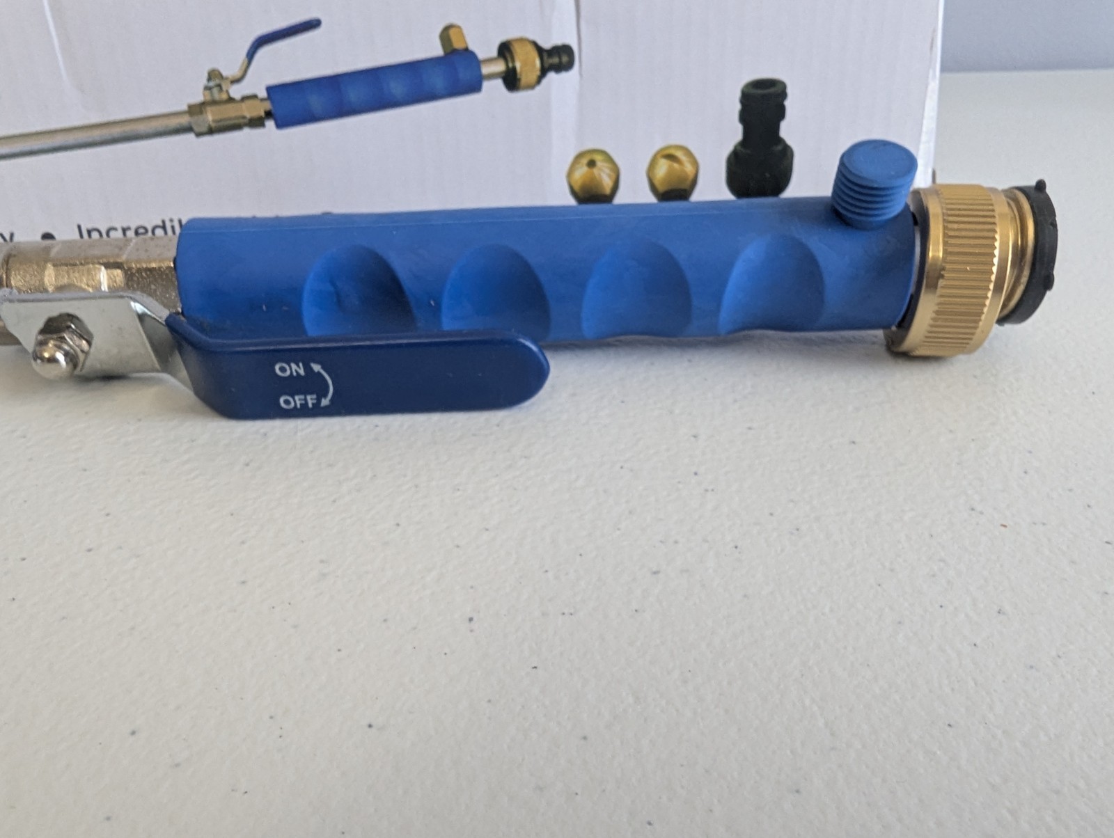 Jet Power Washer Wall Water Spray Gun Nozzle Wand Attachment High Hose