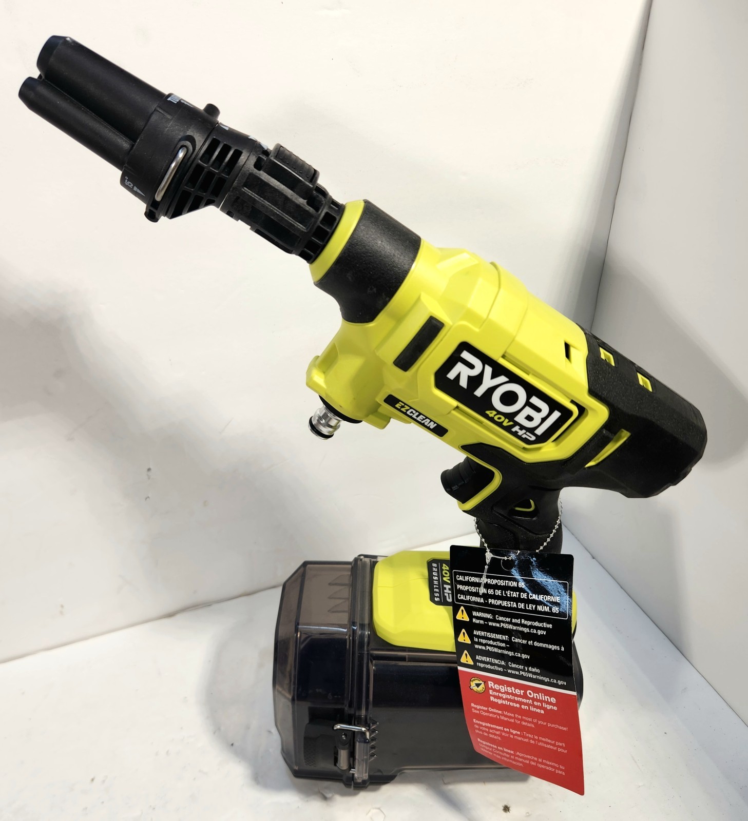 RYOBI 40V HP Brushless EZClean 600 PSI 0.7 GPM Power Cleaner USED (Tool Only)