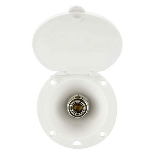 RV Exterior Spray Port Hook-Up Connector (Port Only) () White
