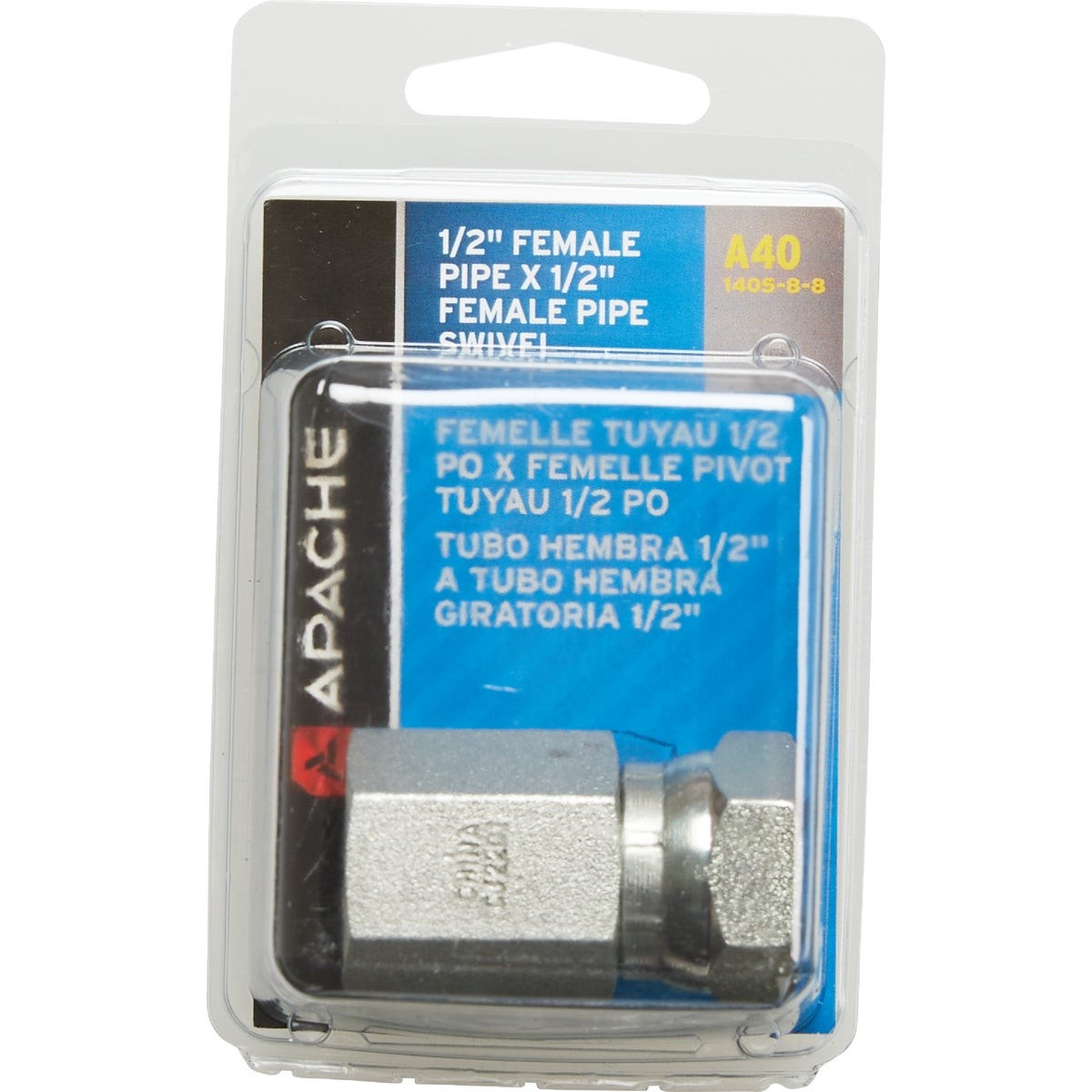 Apache 1/2 In. Female Pipe Swivel x 1/2 In. Female Pipe Swivel Straight