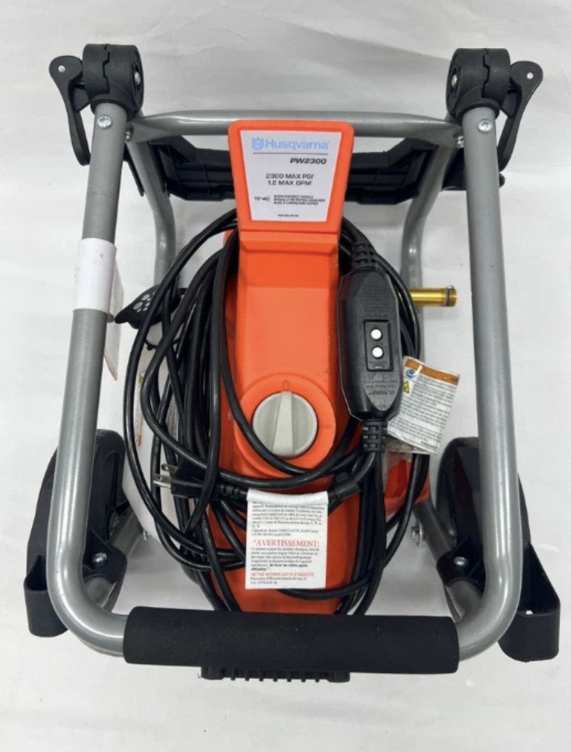 Husqvarna PW2300 Electric Pressure Washer – Broken Handle Part – Works Great