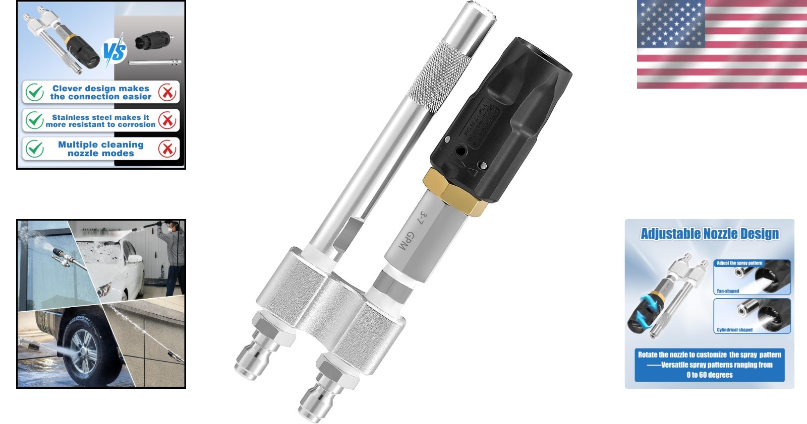 Corrosion Resistant Twist Nozzle for Remote Cleaning