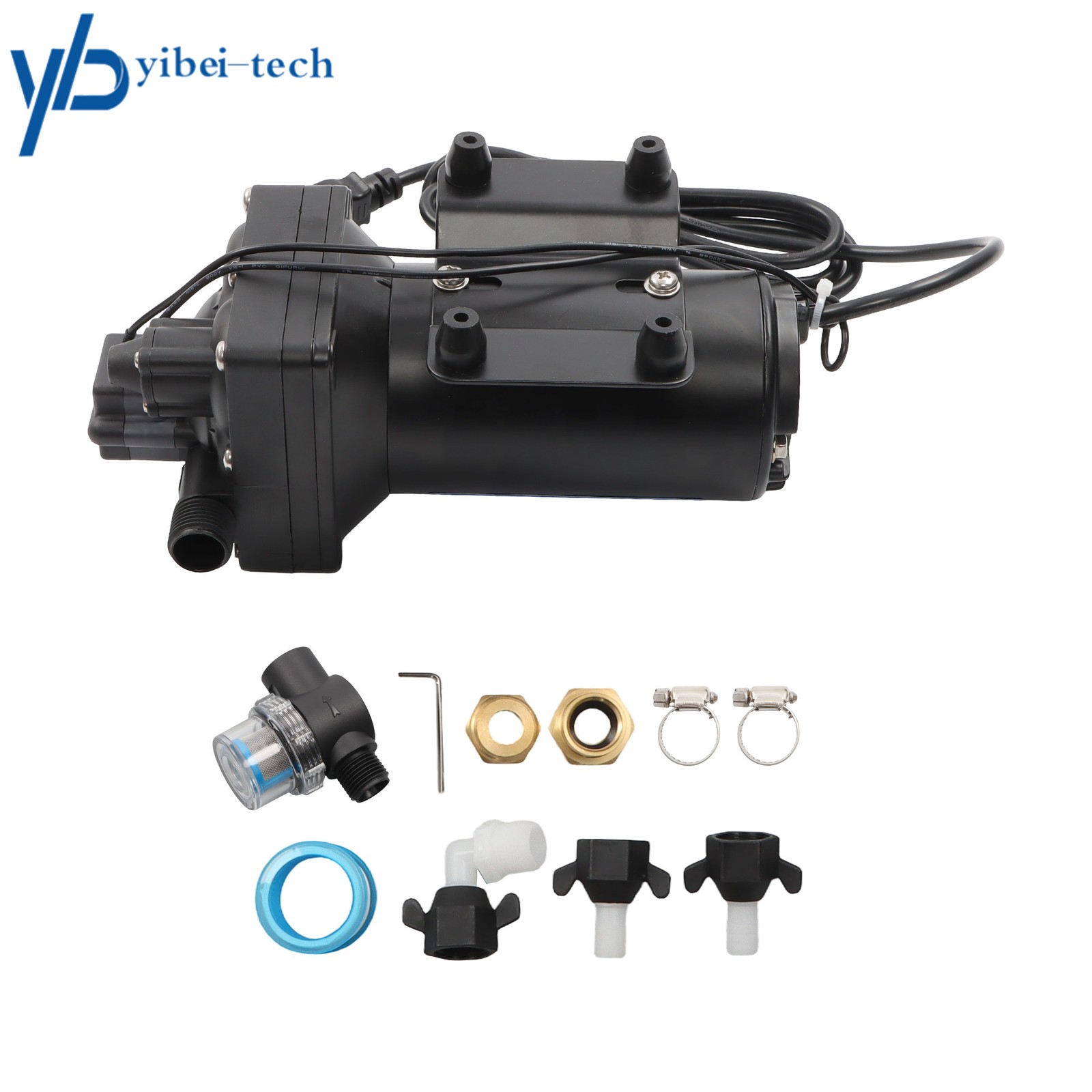 For House 75PSI 5.5GPM Water Pressure Booster Diaphragm Pump 4-chamber 110V AC