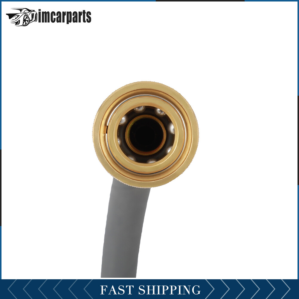 50ft x 3/8″ Pressure Washer Hose 4000 PSI Gray With Couplers