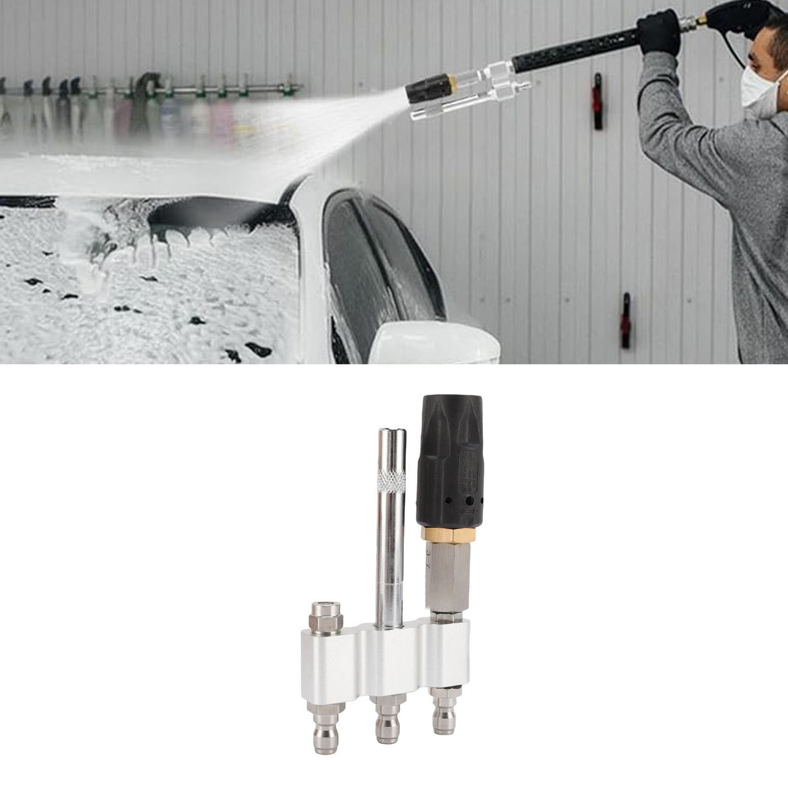 M5 Twist Nozzle Fit For Pressure Washer Long Tip 1/4in Quick