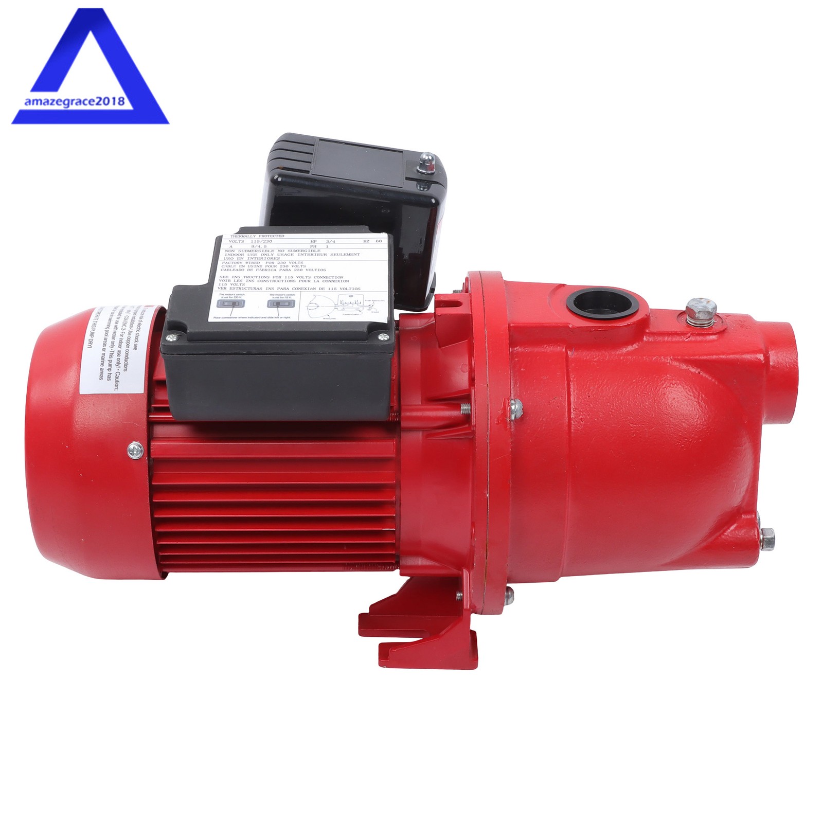 3/4 HP, 13 GPM Dual 115/230v Cast Iron Shallow Well Jet Pump, 97080701