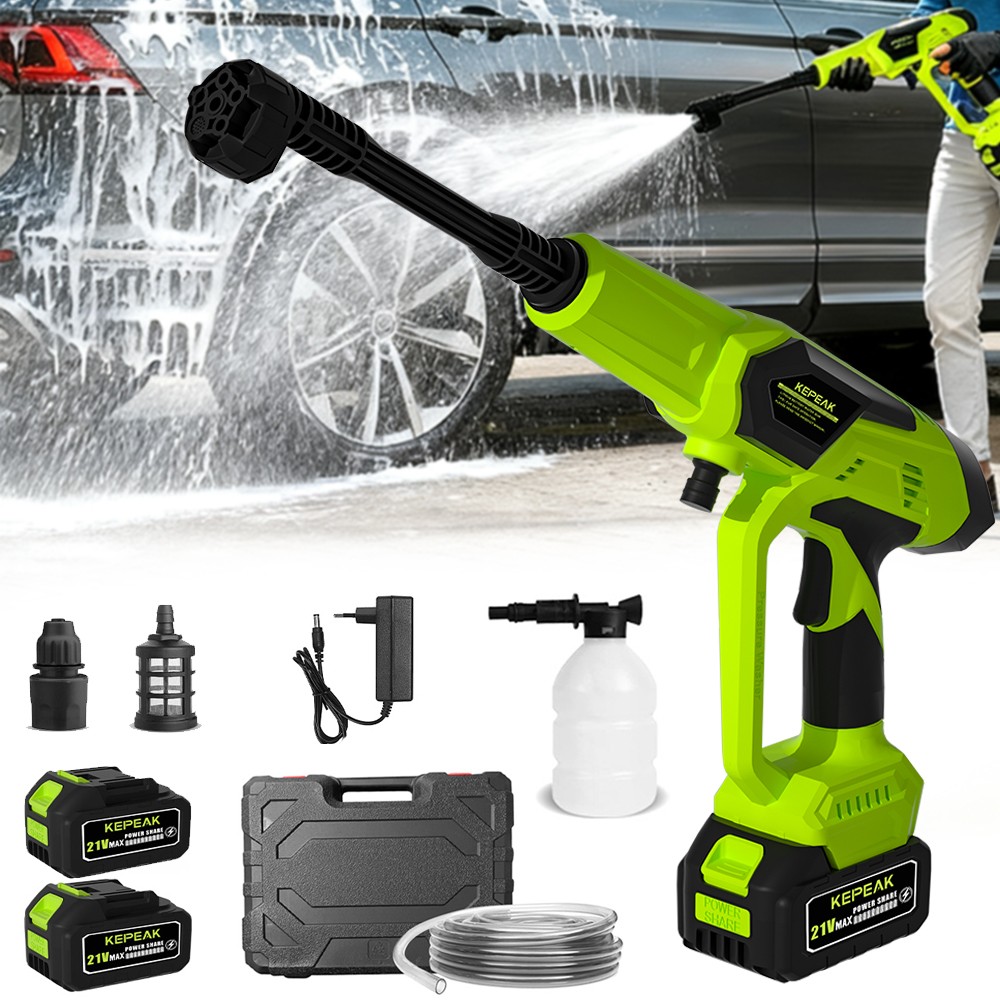 Cordless High Pressure Car Washer Portable Car Wash Cleaner Machine Water Gun