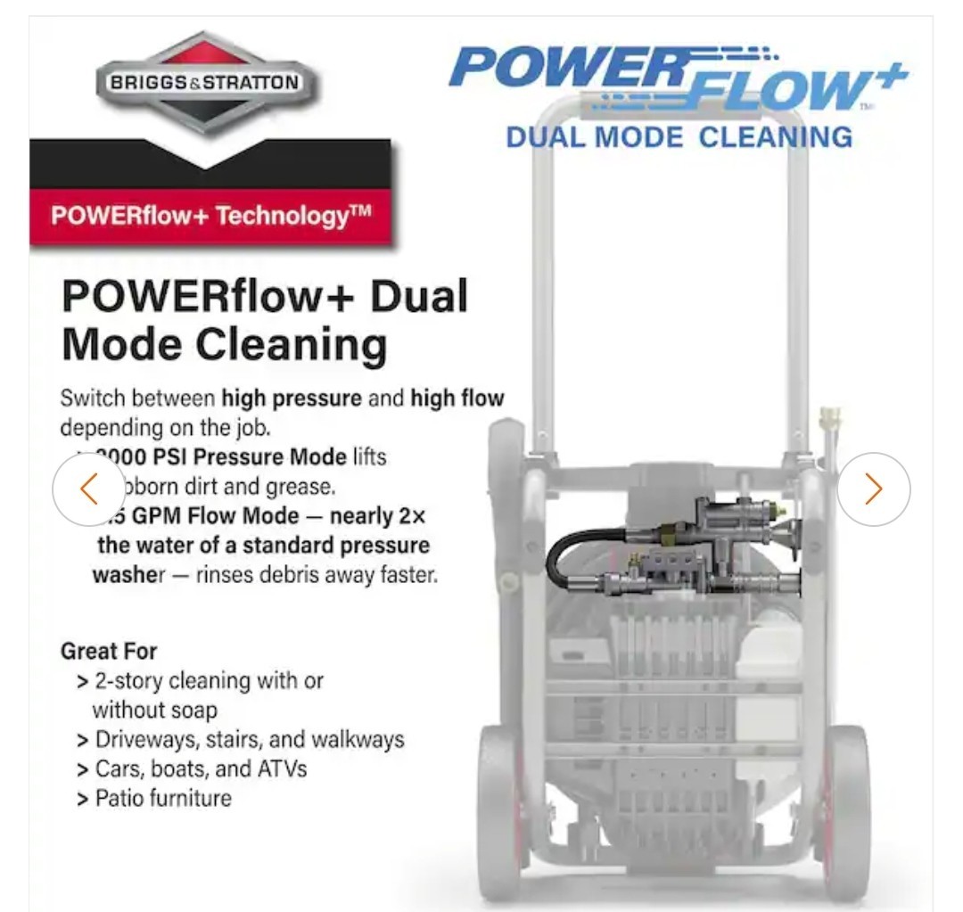 Briggs & Stratton Corded Electric Pressure Washer 2000 PSI 3.5 GPM