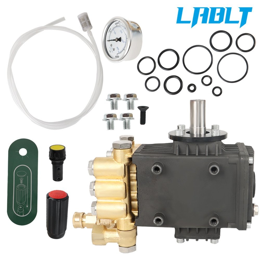 LABLT 3600 PSI 4.9GPM Pressure Power Washer Pump 24mm Solid Shaft Belt Drive