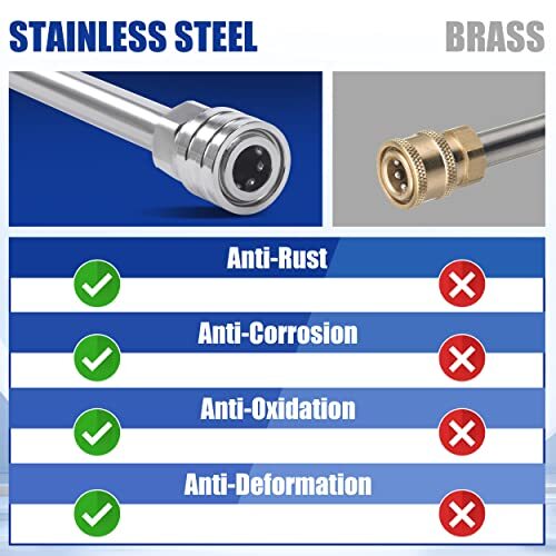 Pressure Washer Extension Wand – 120″ Upgrade Power Washer Lance – Pressure W…
