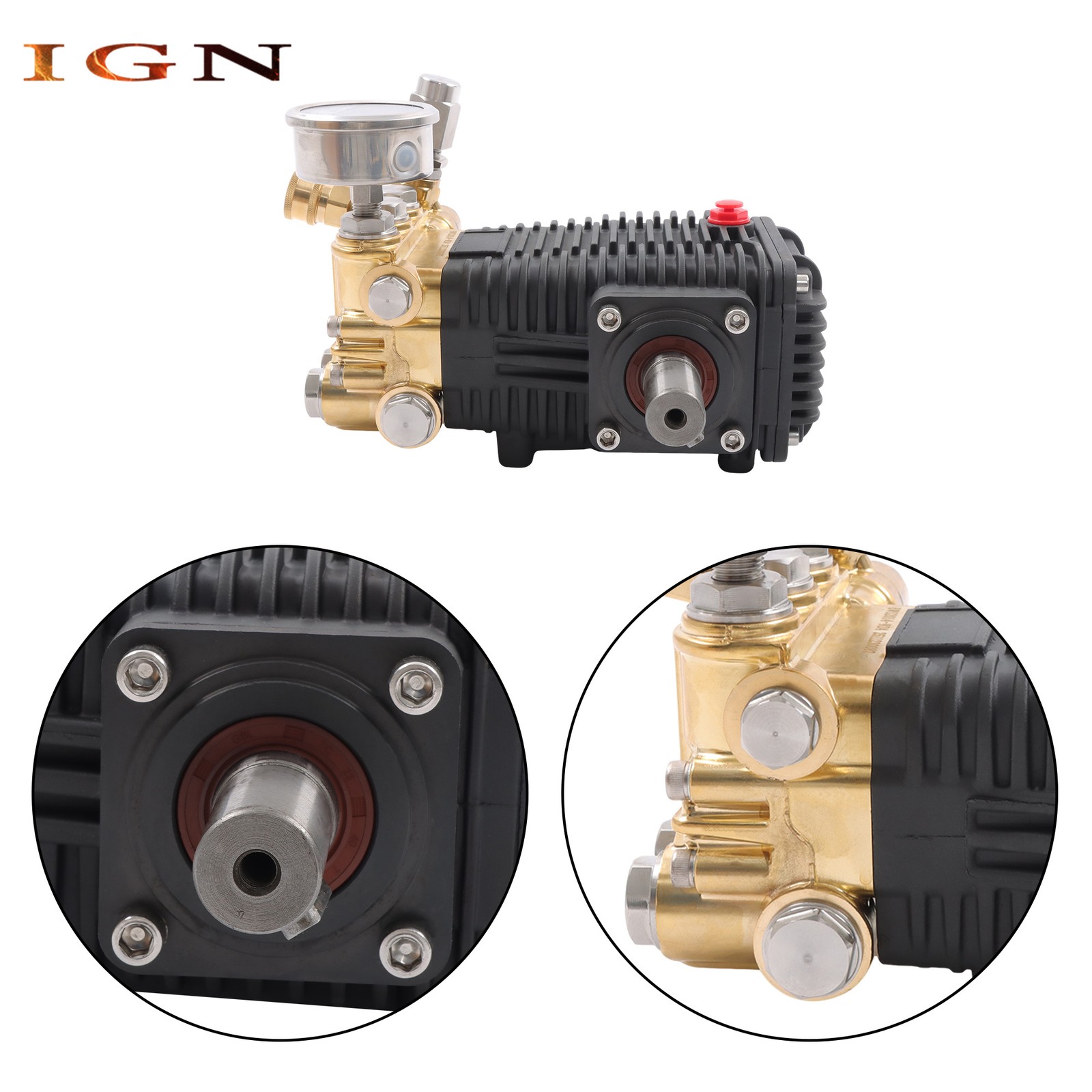 General TS2021 Right Shaft 3500 PSI 5.6GPM Pressure Washer Pump Belt Drive
