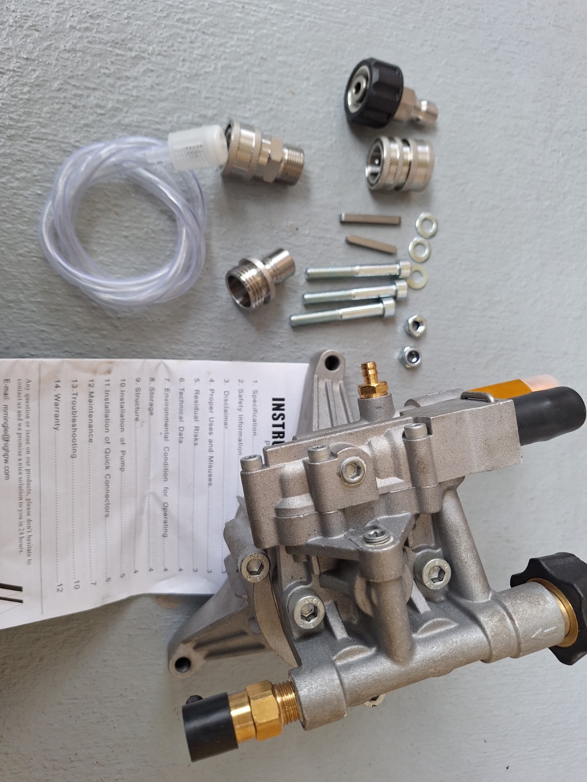 Bomba lavado a presión vertical de eje 7/8 Para Honda Ryobi Craftsman 3000PSI