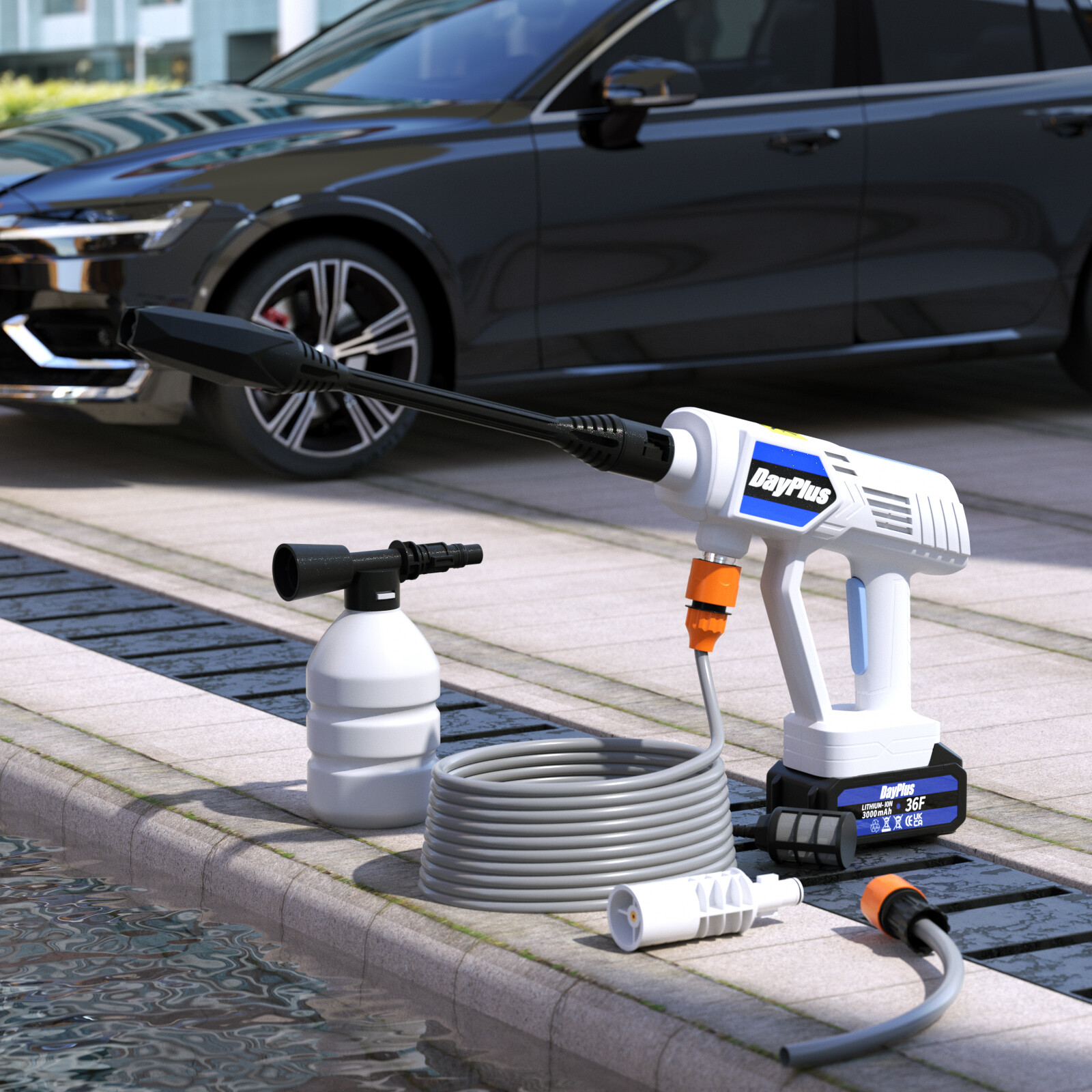 Powerful Car High Pressure Washer Jet Water Wash Gun For Makita 18V Battery