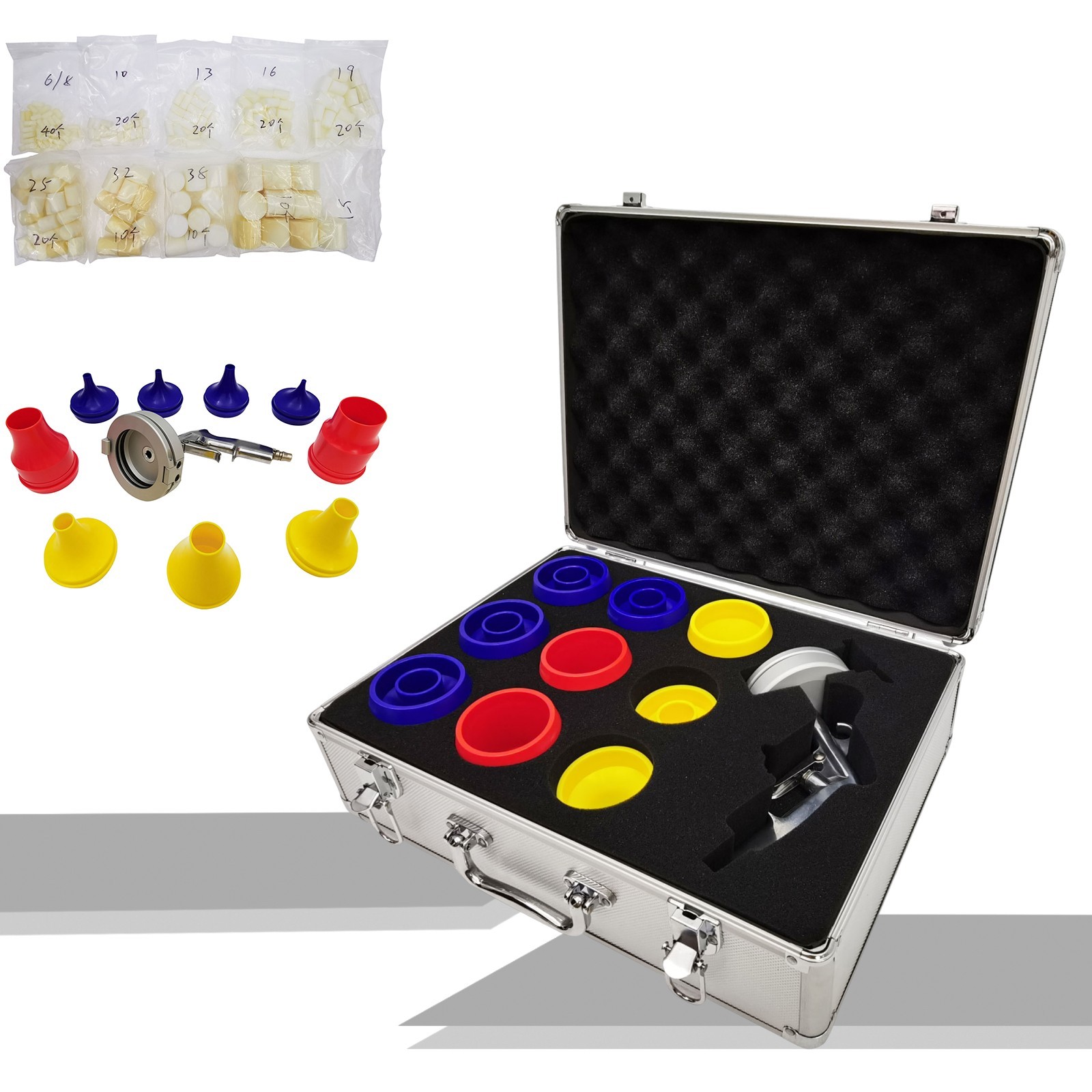 1/4″ To 2″ Hose and Tube Cleaning Set With 9 Nozzles Pneumatic Cleaning Gun