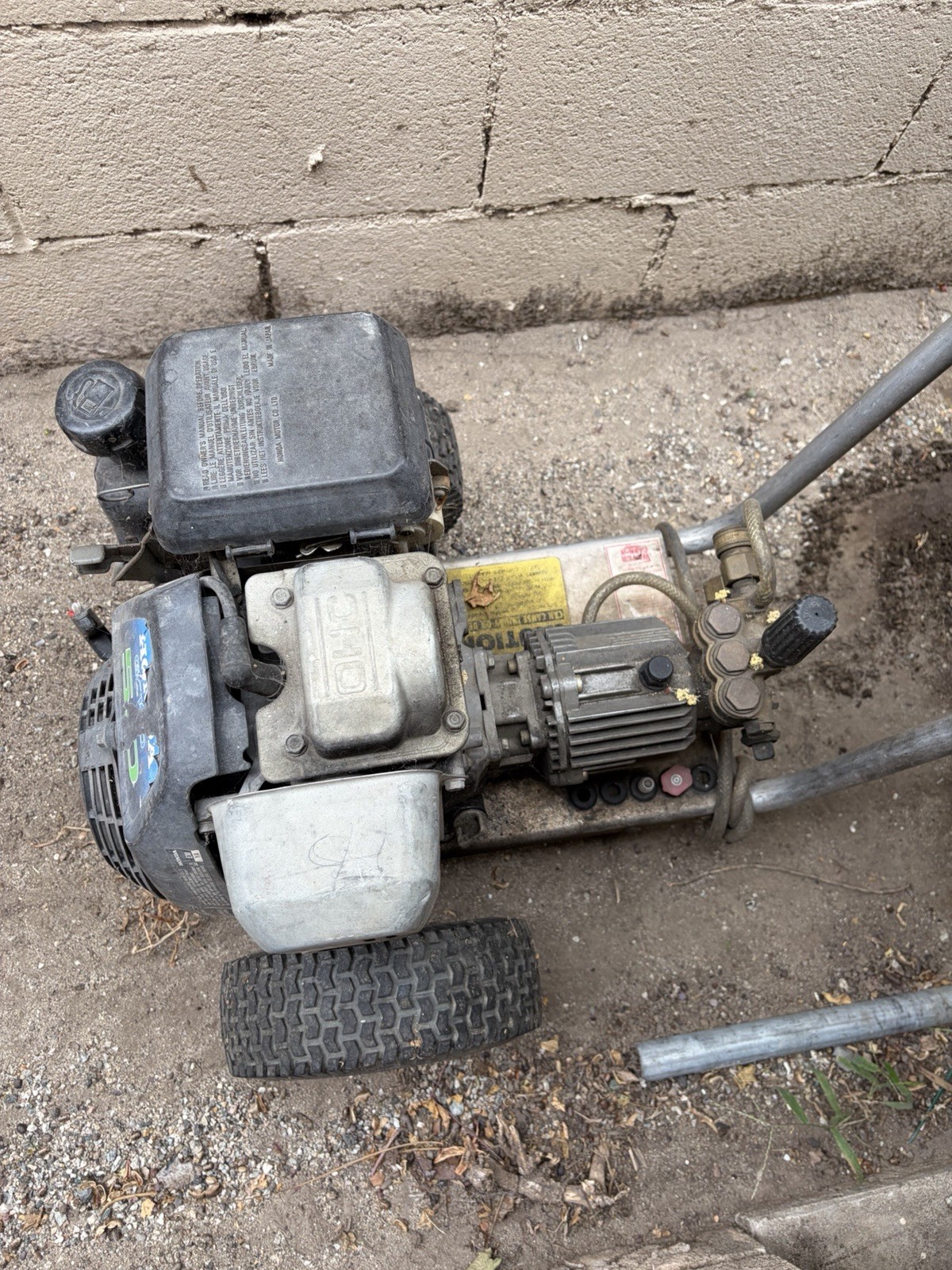 Honda Gasoline Cold Water Pressure Washer with Wheels, Black/Silver