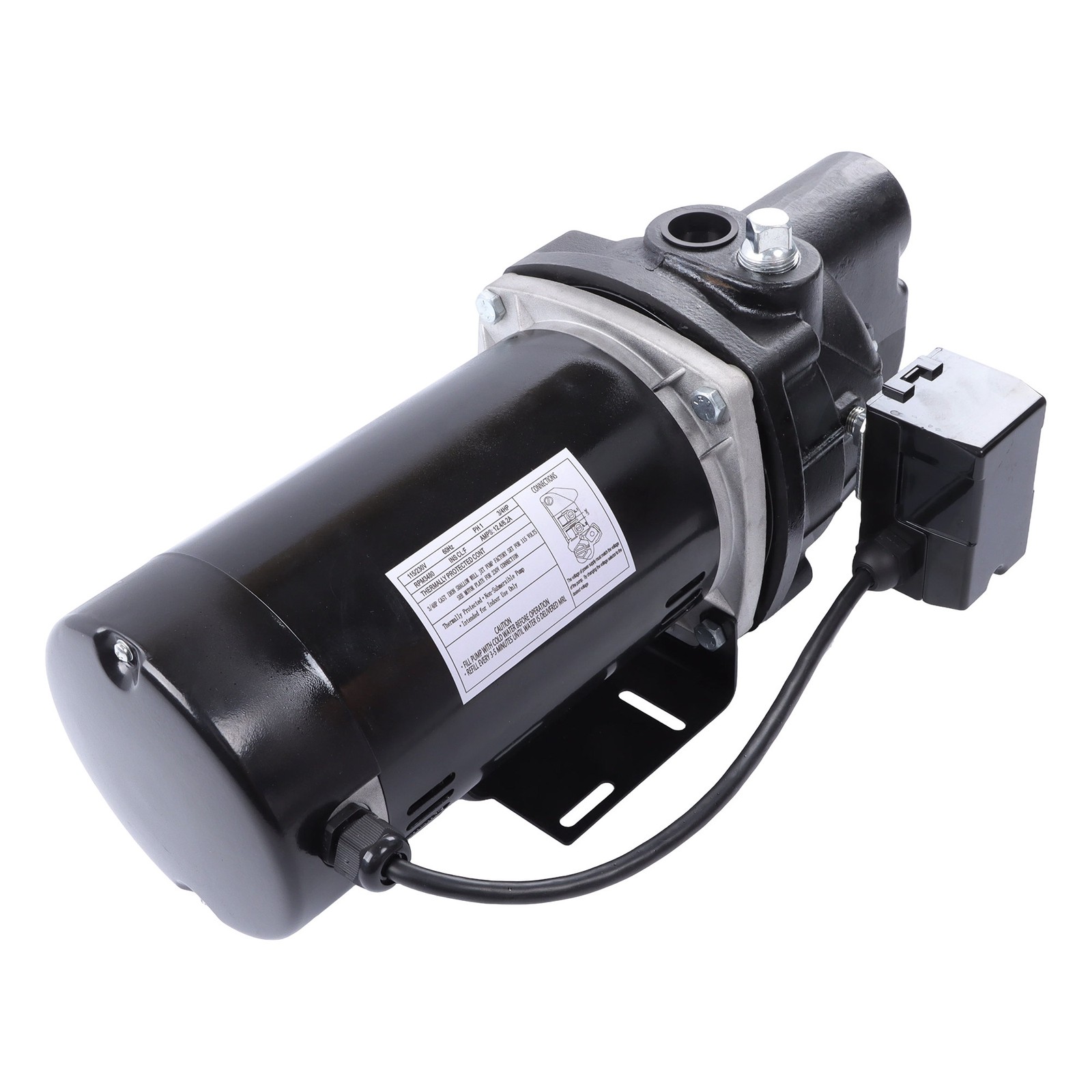 Cast Iron SWS75 3/4 HP Shallow Well Jet Pump Single Phase 510 GPH 115/230V