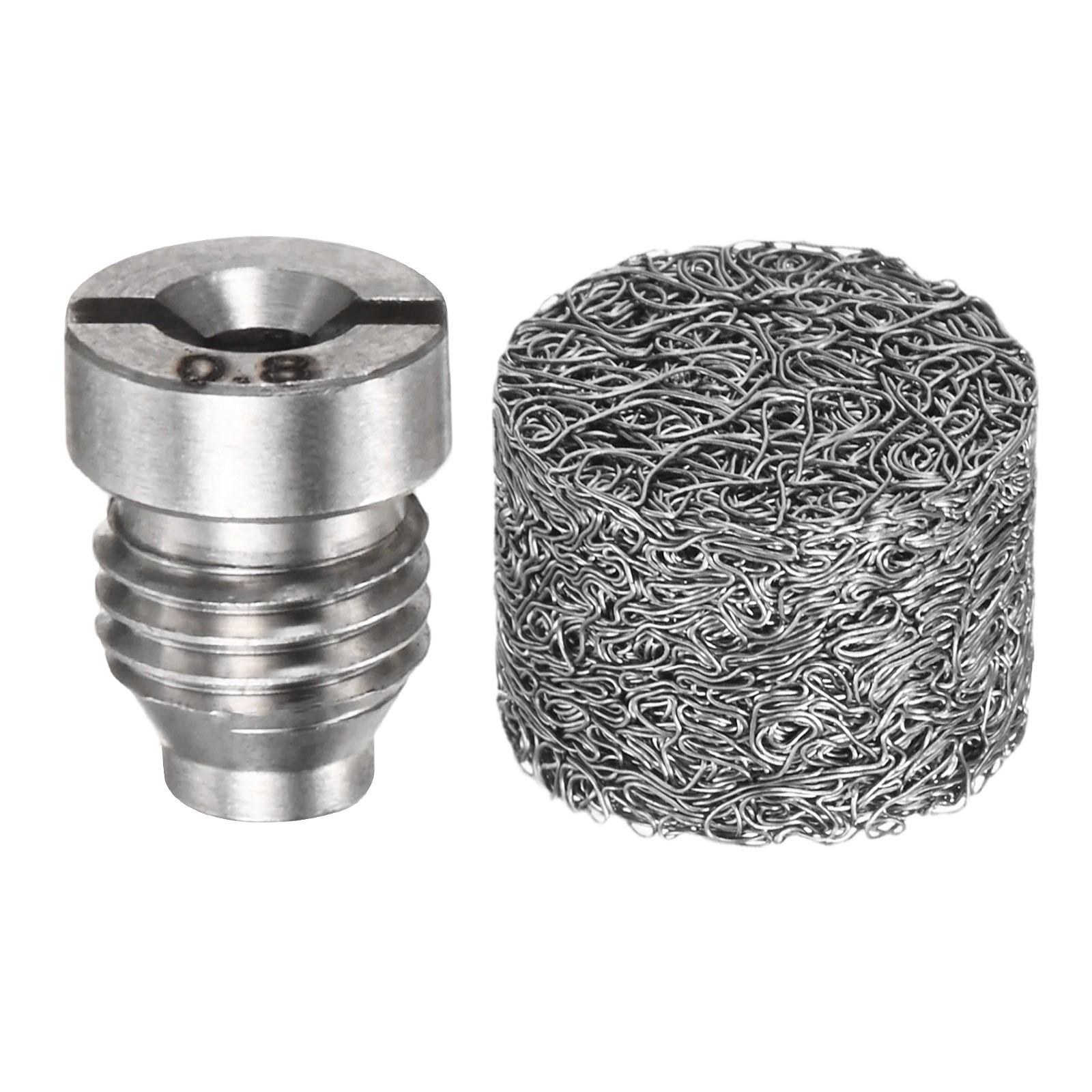 1-Set 0.8mm Orifice Foam Cannon Nozzle and Single Layer Foam Maker Meshes