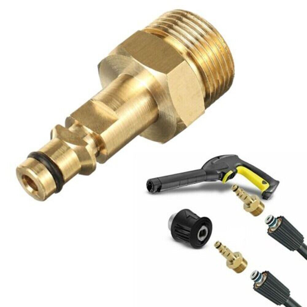 M22 14mm Hose Adapter Fits Karcher Pressure Washer Quick Connect Plug-in Nipple