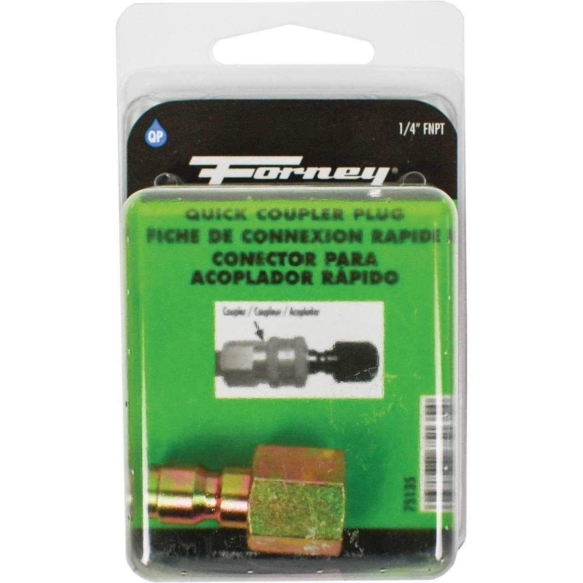 Forney 1/4 In. Female Quick Connect Pressure Washer Plug 75135 Forney 75135