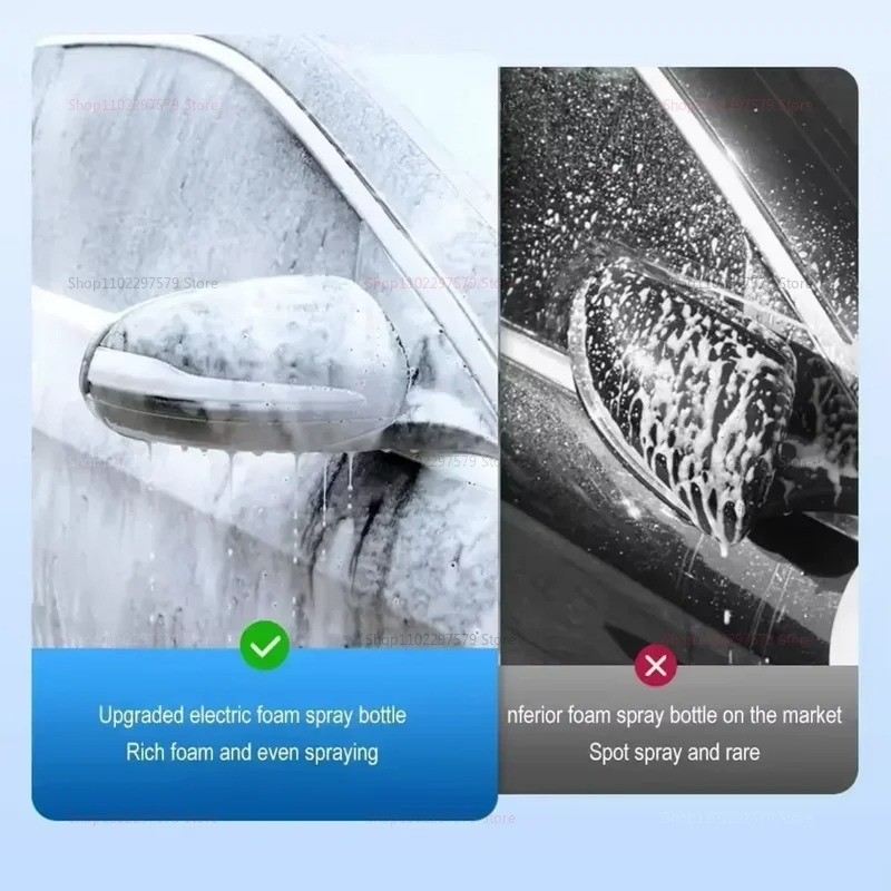 1.5L Electric Car Foam Sprayer, Foam Sprayer for Car Wash with USB Rechargeable,