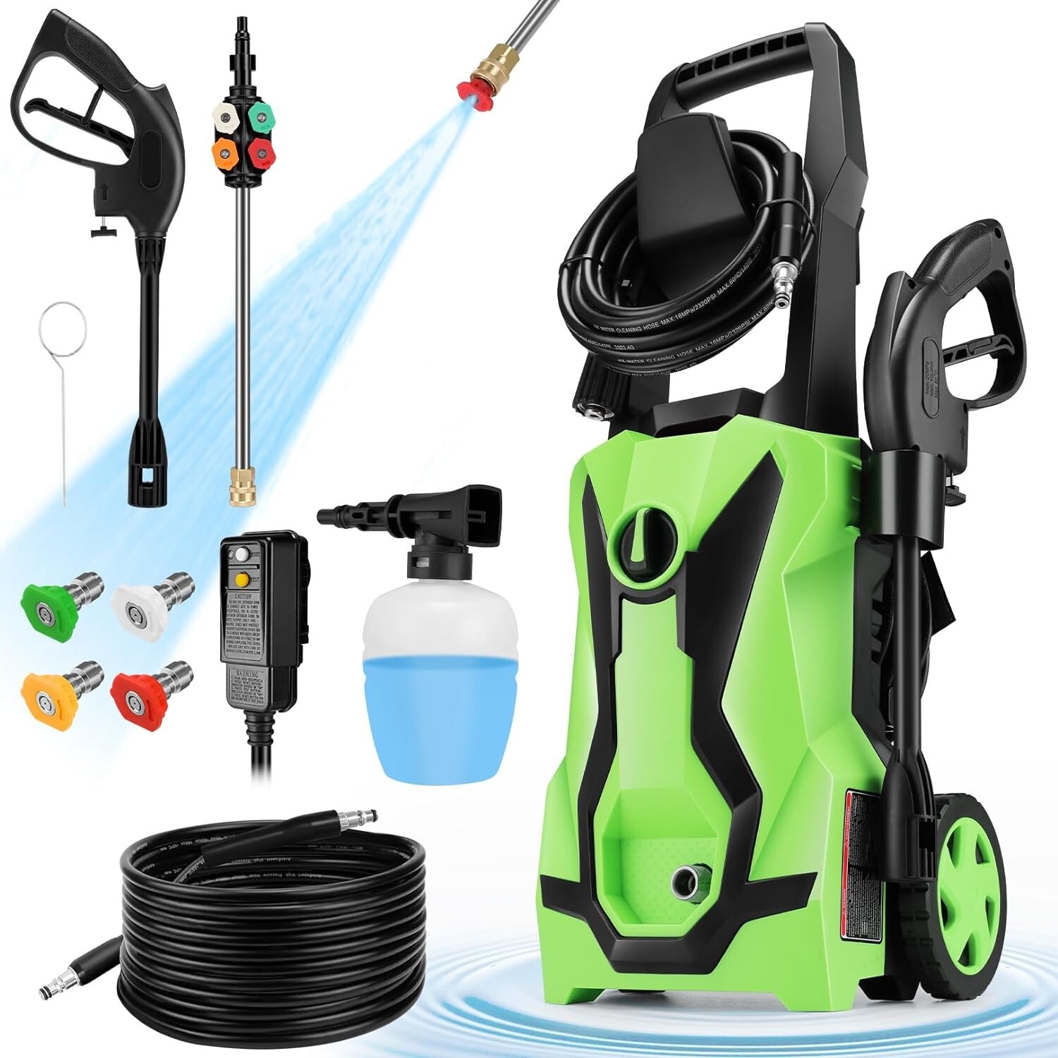 TEANDE Pressure Washer TED4500 1.8GPM 1700W Electric Pressure Washer – NIB