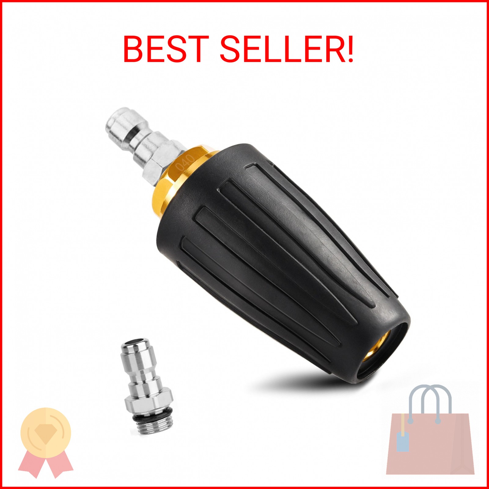 Pressure Washer Tips Turbo Nozzle Pressure Washer 4000 PSI Max Rotating Pressure