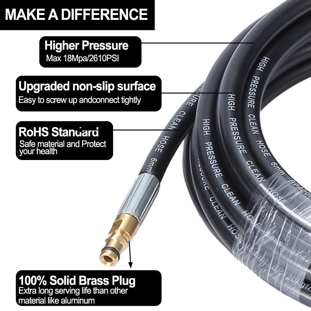  5M/6M/10M/15M High Pressure Washer Water Clean Hose Car Cleaning Pipe for KARC