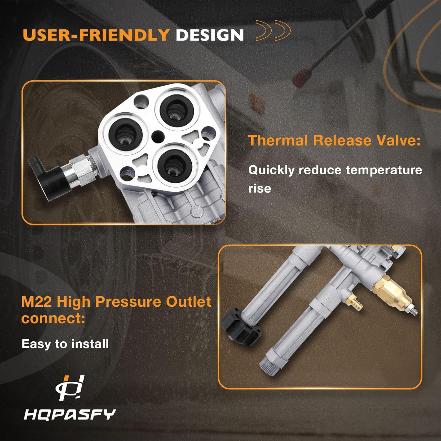 AR42940 Pressure Washer Pump Head Aluminum Compatible with SRMW RMW Series Pumps