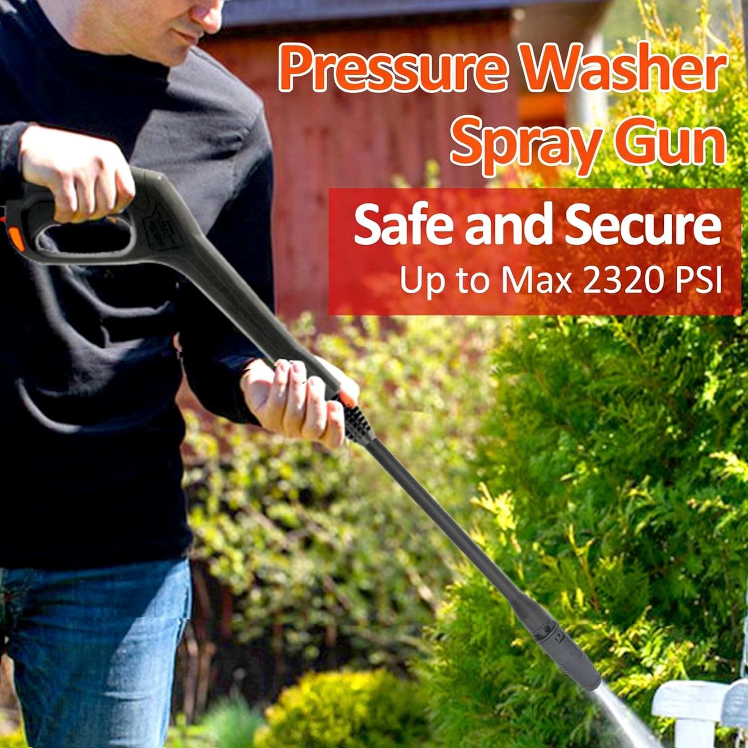 High-Pressure Brass Spray Gun – 2320 PSI Compatible with Major Brands
