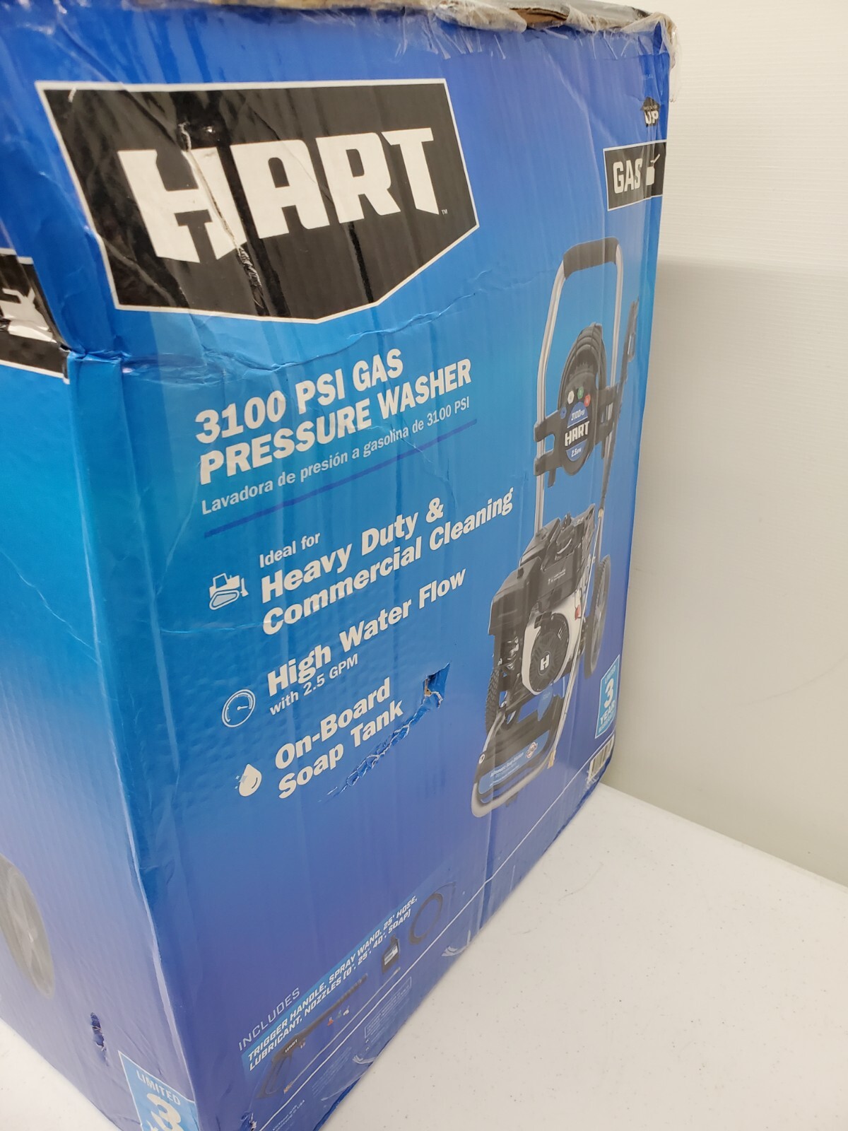 HART 3100 PSI Gas Pressure Washer – 2.5 GPM – (129269-3 KO CTRA5)