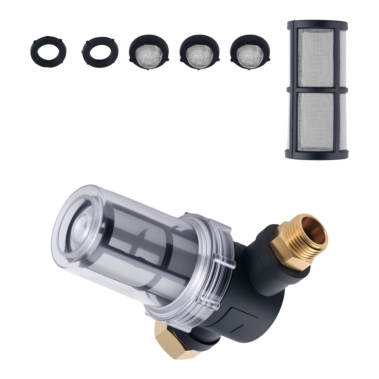 Garden Hose Filter for Pressure Washer with 40 100 Mesh Screen Set