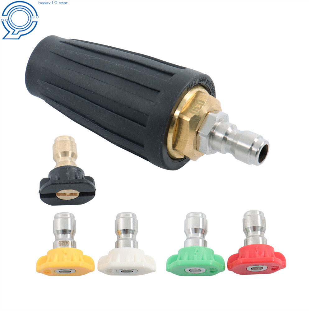 Pressure Washer Tips Turbo Nozzle 3600 PSI 4.0GPM with 1/4″ Quick Connector