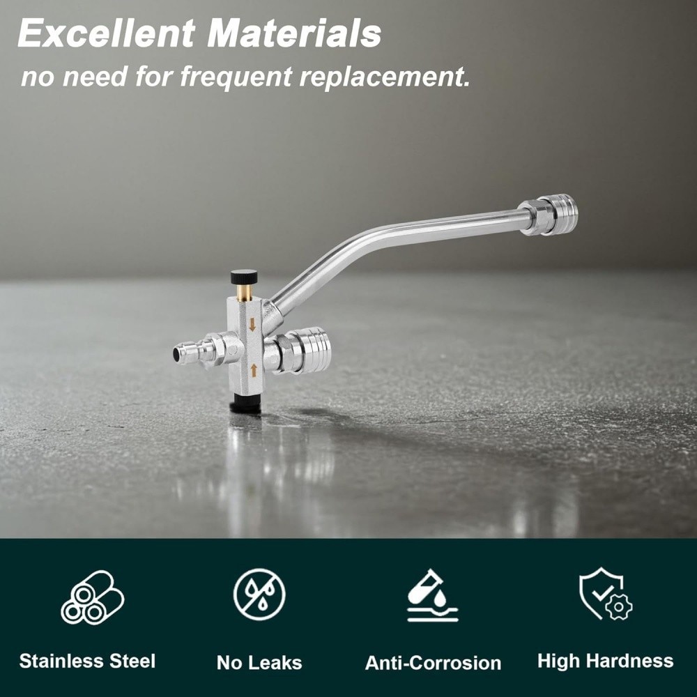 Dual Connector Pressure Washer 1/4″ Lance with 5 Spray Nozzles for Foam Cannon