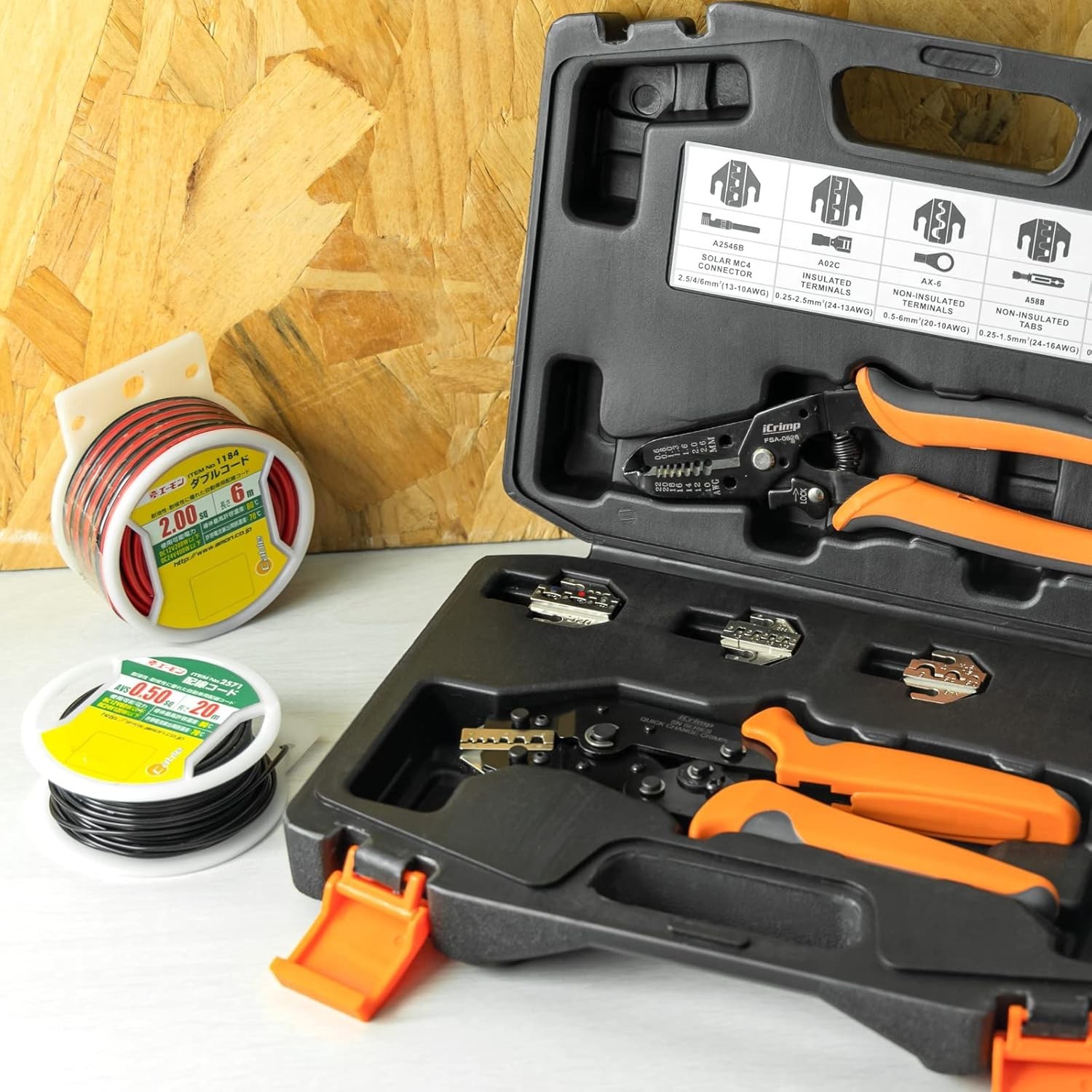 iCrimp Quick Change Ratcheting Crimper Tool Kit, Automotive Service Kit, for …
