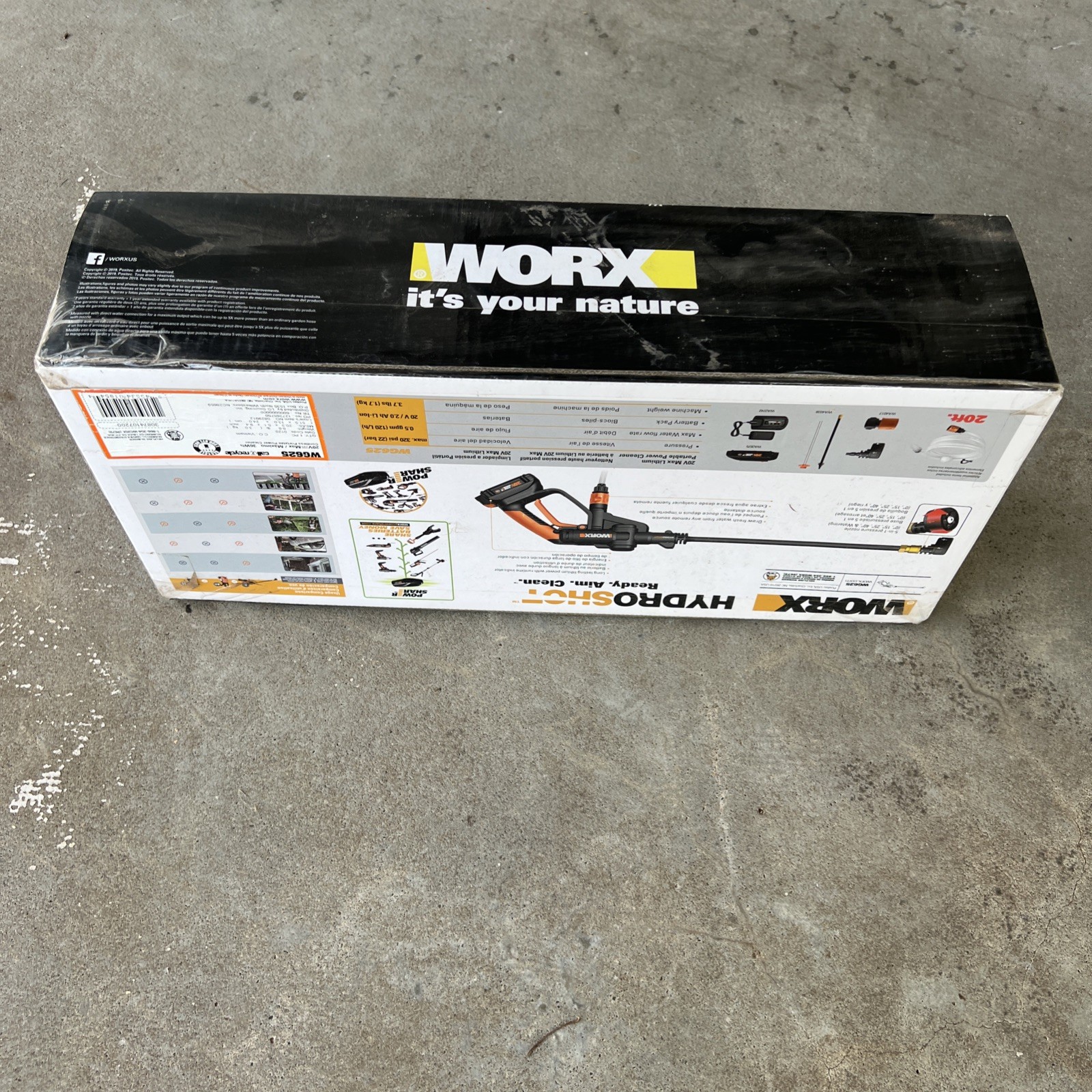 Worx Hydroshot WG625 Power Washer – New – Sealed – Fast Free Shipping!