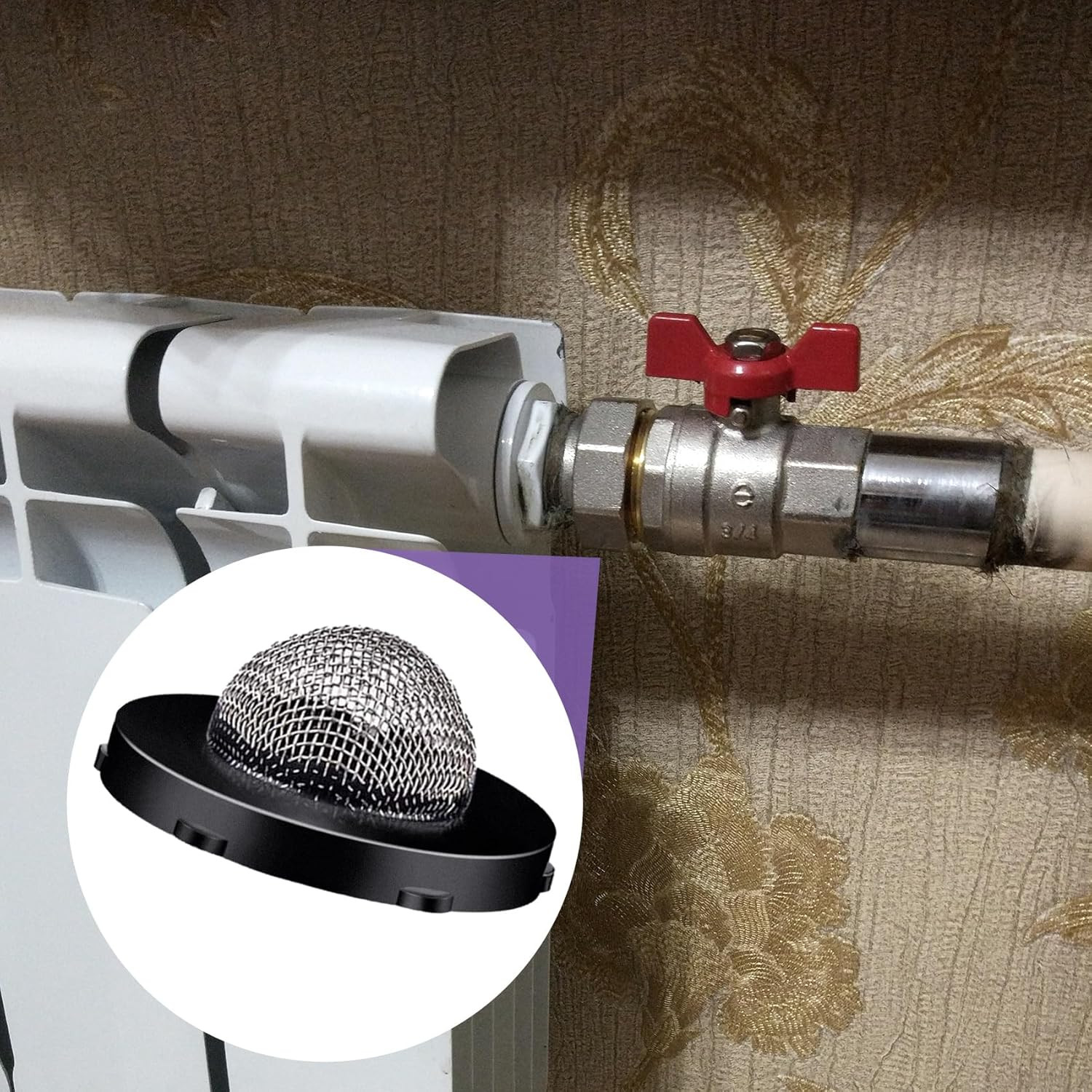 Hose Filter Washers Stainless Steel Hose Screen Inlet with Strainer Fittings Kit