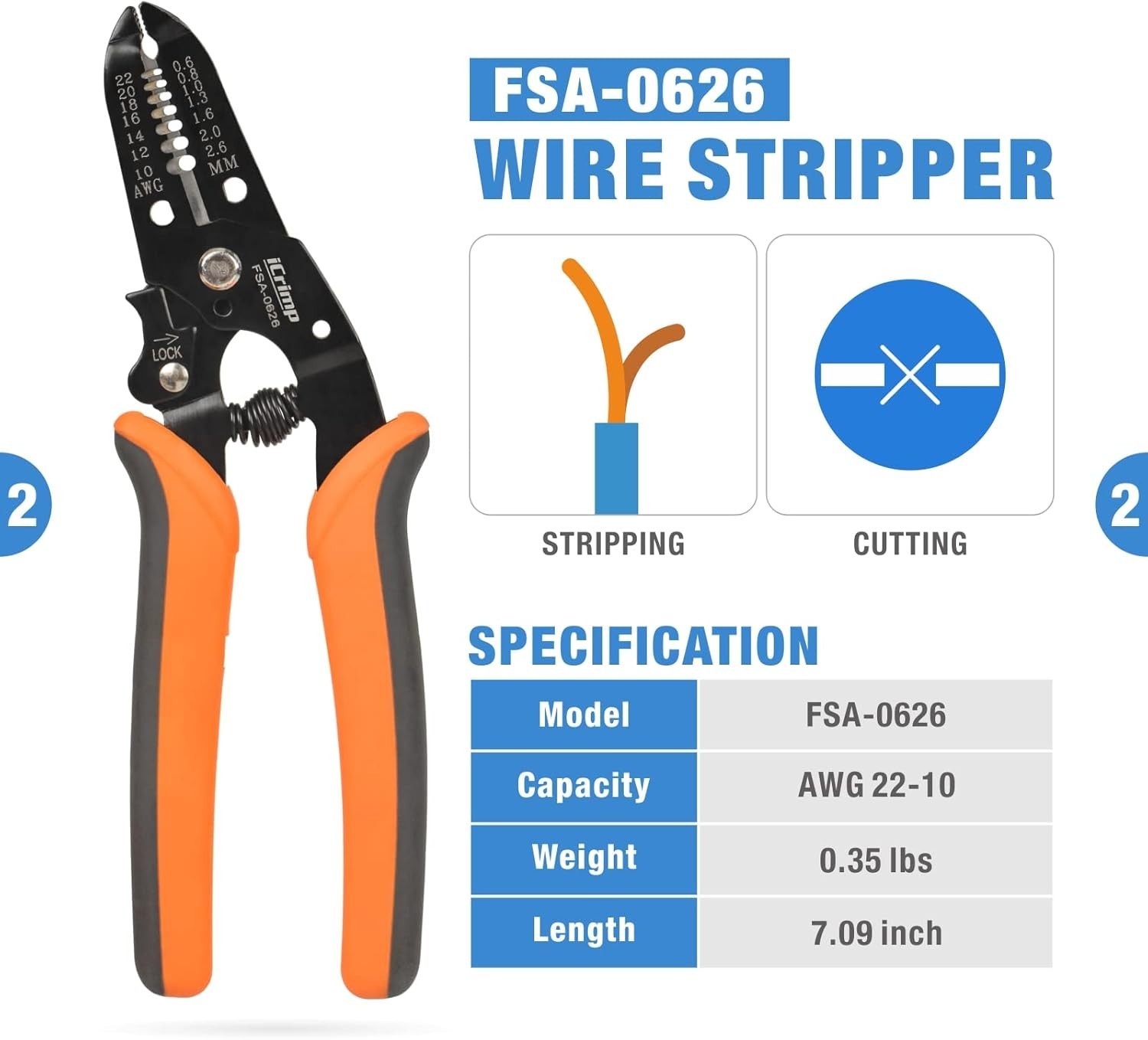 iCrimp Quick Change Ratcheting Crimper Tool Kit, Automotive Service Kit, for …