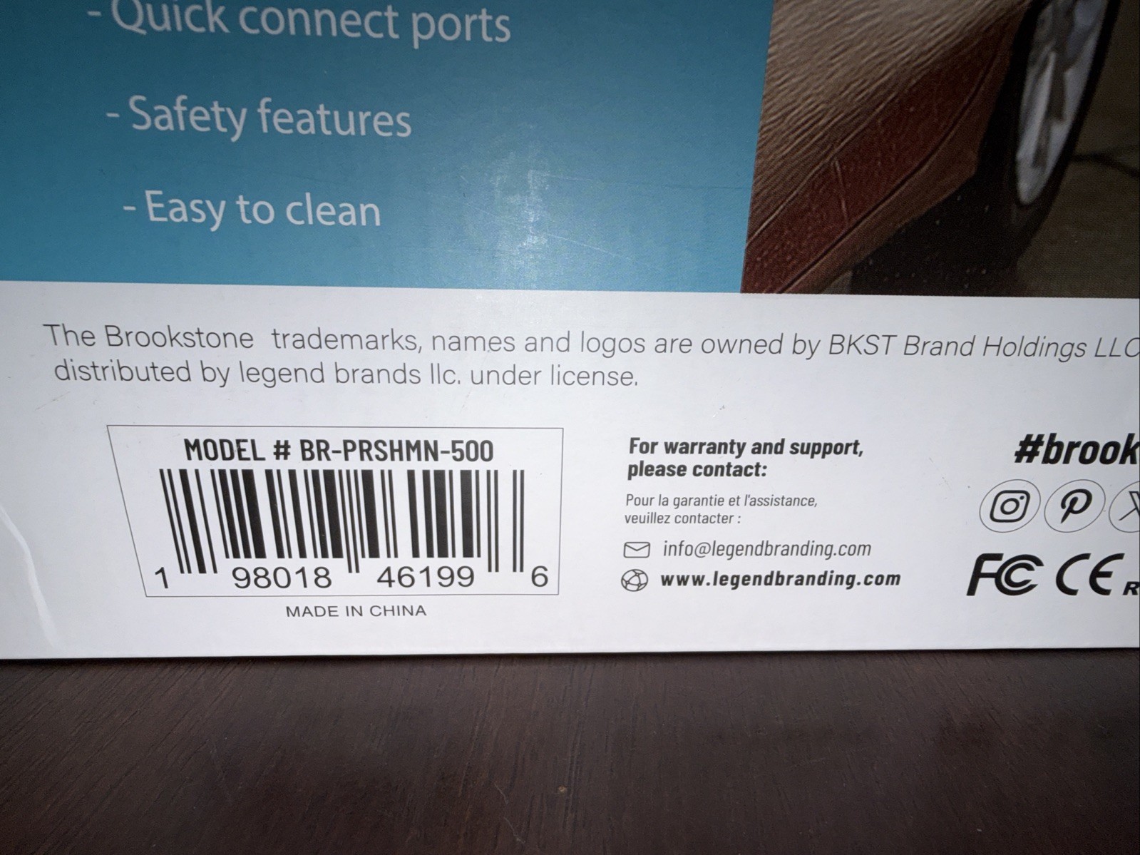 Brookstone Cordless High-Pressure Washer Portable Rechargeable Open Box (Q)