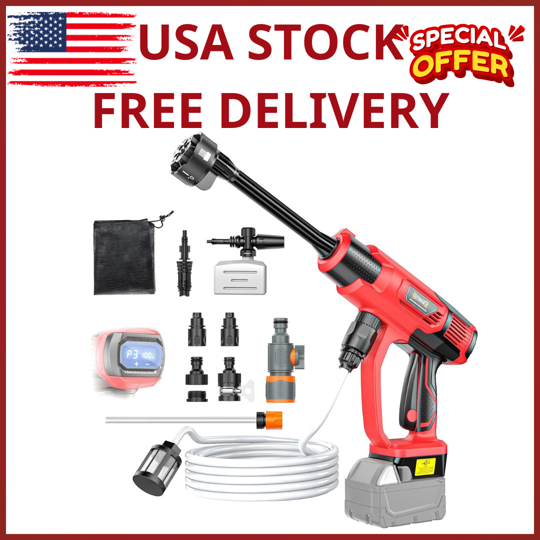 Cordless Pressure Washer for Milwaukee M18 Battery, Portable Cordless Power Wash
