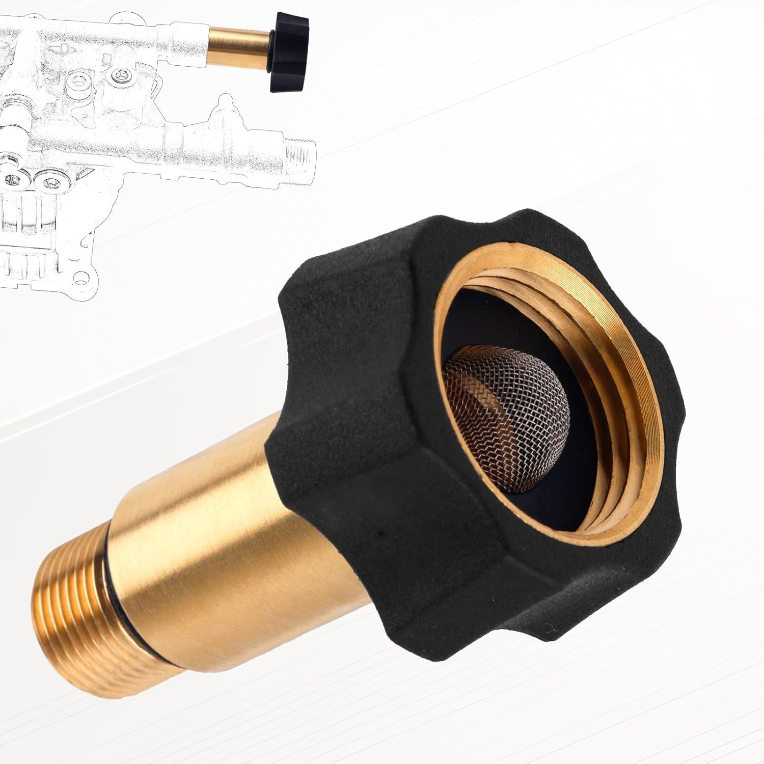 Pressure Washer Pump Water Inlet Fitting 7110166 for Simpson 510020 520004 52000