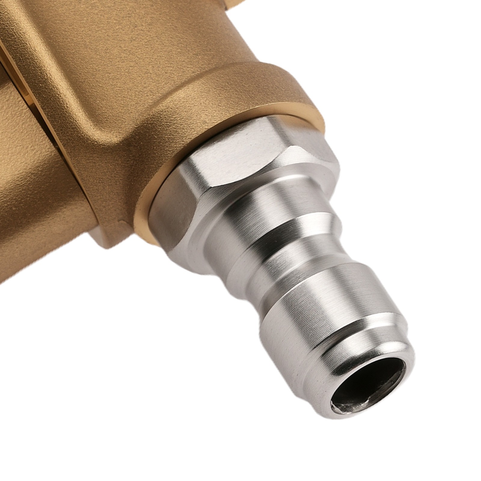 1/4″ Pressure Washer Adapter Pivoting Coupler 240° Rotation Brass Stainless