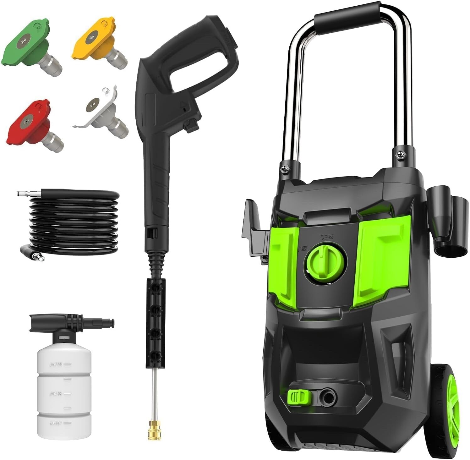 Electric Power Washer – 1720 PSI Foam Cannon w/ Regulator Panel 2025 Upgrade-NEW