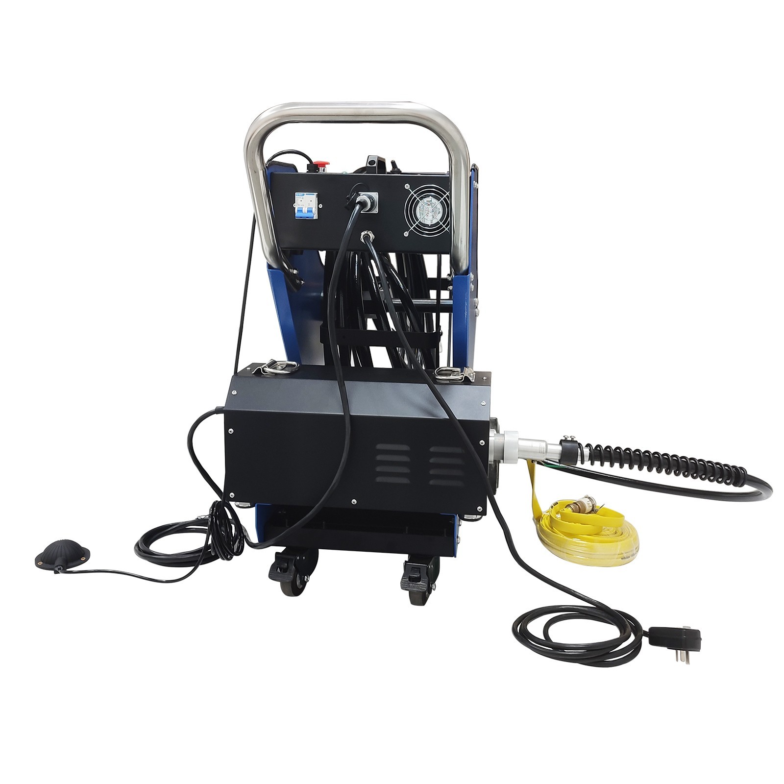 220V Commercial Kitchen Oil Fume Duct Cleaning Machine 6 Brushes suit 100-800mm